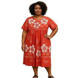 Anthony Richards Midi Dress Coral Size 3X Vintage